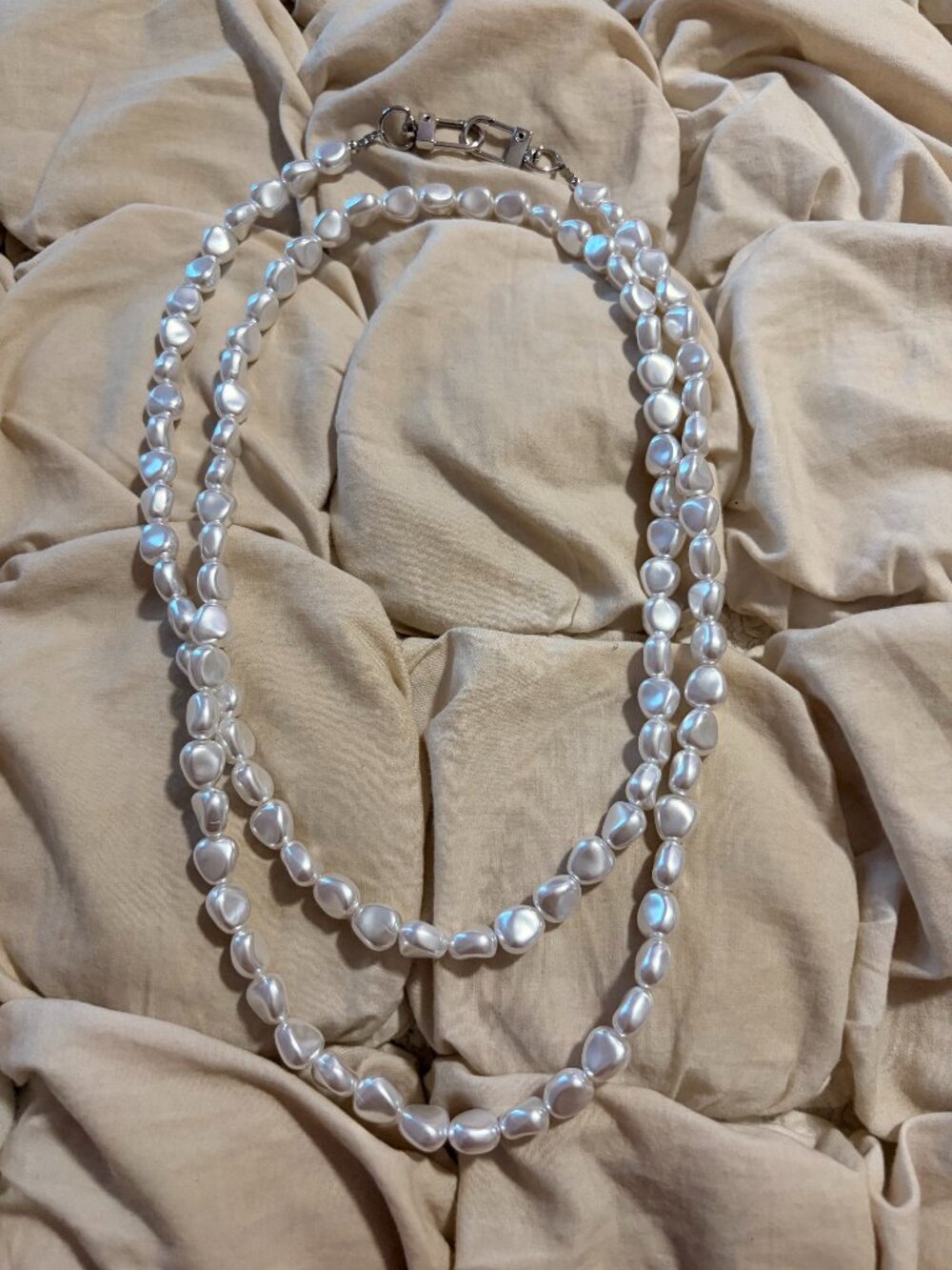 Free People Baroque Irregular Pearl Statement Lanyard